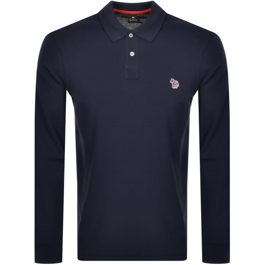 Alternative Image for ProductPS By Paul Smith Long Sleeved Polo T Shirt Navy1